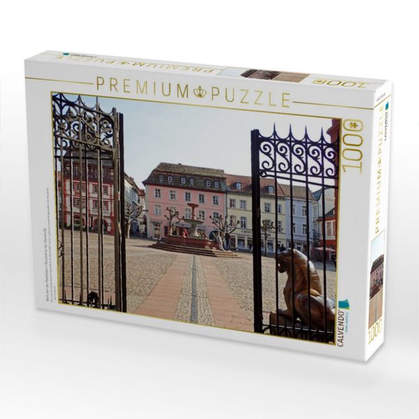 Produktbild: CALVENDO Puzzle Blick &uuml;ber den Marktplatz in Neustadt an der Weinstra&szlig;e | 1000 Teile Lege-Gr&ouml;&szlig;e 64x48cm Foto-Puzzle f&uuml;r gl&uuml;ckliche Stunden