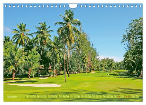 Produktbild: Golfparadiese der Welt (Wandkalender 2027 DIN A4 quer), CALVENDO Monatskalender