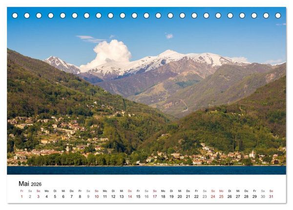 Produktbild: Lago Maggiore - Unterwegs am Westufer (Tischkalender 2026 DIN A5 quer), CALVENDO Monatskalender