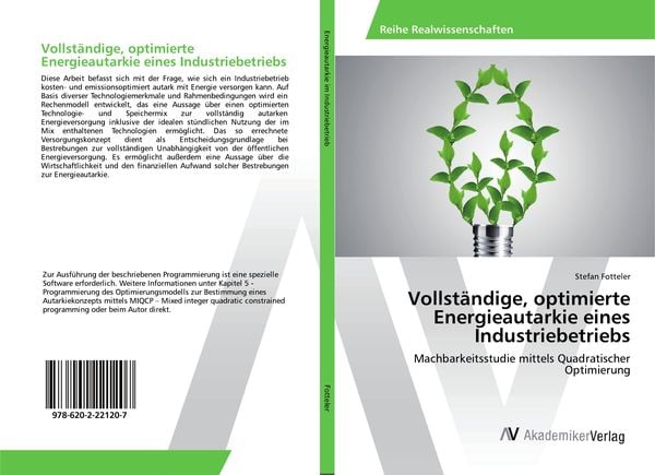Produktbild: Vollst&auml;ndige, optimierte Energieautarkie eines Industriebetriebs