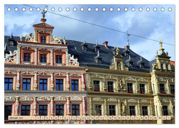 Produktbild: Erfurt - Landeshauptstadt mit historischer Altstadt (Tischkalender 2027 DIN A5 quer), CALVENDO Monatskalender