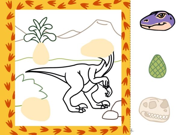 Produktbild: Mein erstes Dinosaurier-Bastelbuch