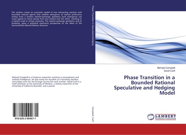 Produktbild: Phase Transition in a Bounded Rational Speculative and Hedging Model