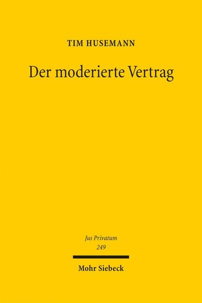 Produktbild: Husemann, T: Der moderierte Vertrag