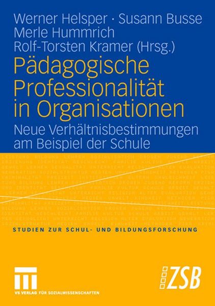 Produktbild: P&auml;dagogische Professionalit&auml;t in Organisationen