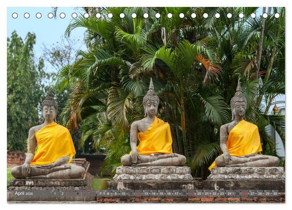 Produktbild: Buddha - Momente der inneren Einkehr (Tischkalender 2026 DIN A5 quer), CALVENDO Monatskalender