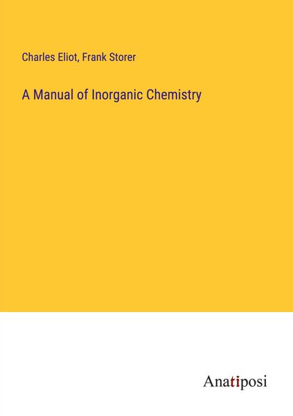 Produktbild: A Manual of Inorganic Chemistry