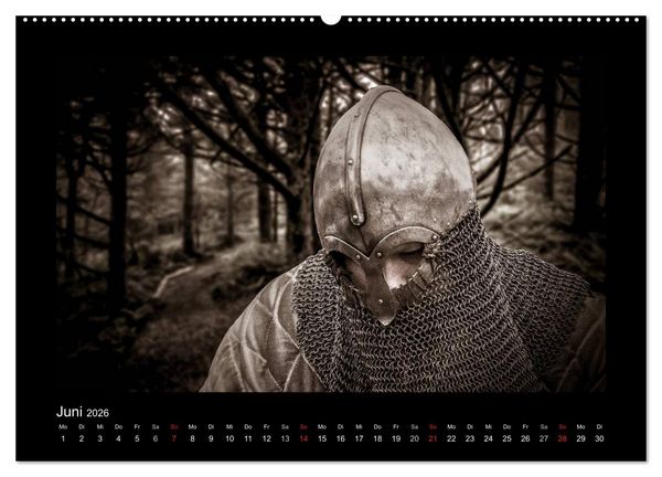 Produktbild: Wikinger und Krieger (hochwertiger Premium Wandkalender 2026 DIN A2 quer), Kunstdruck in Hochglanz