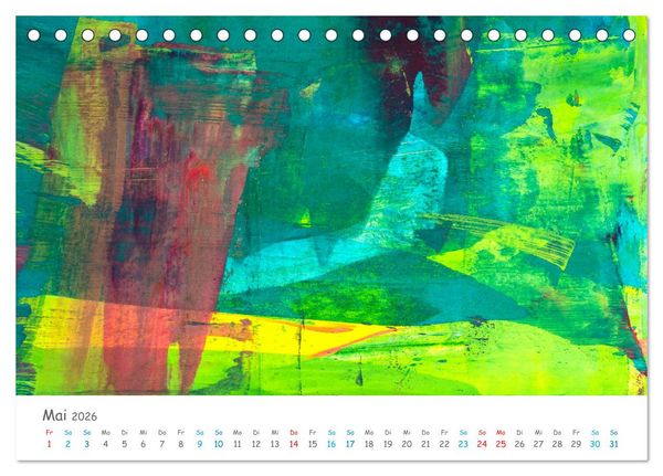 Produktbild: Colorpop - Joyful, abstract. multicolored (Tischkalender 2026 DIN A5 quer), CALVENDO Monatskalender