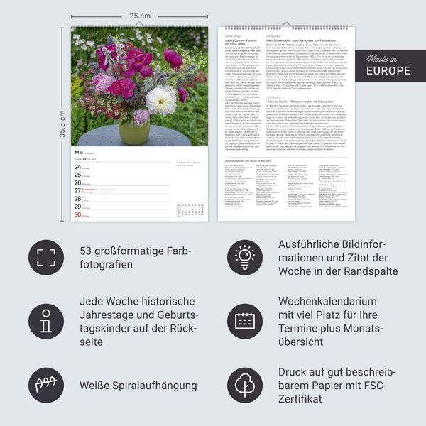Produktbild: Blumenpracht Wochenplaner 2027 - 53 stimmungsvolle Fotografien