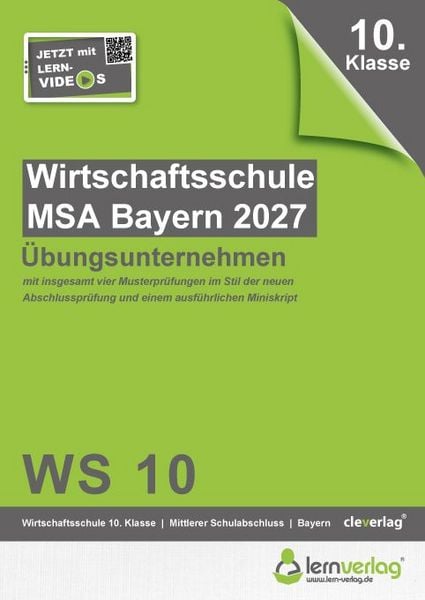 Produktbild: &Uuml;bungsunternehmen Wirtschaftsschule Bayern 2027