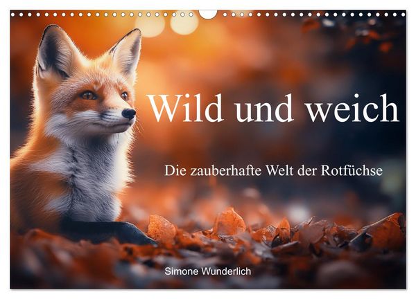 Produktbild: Wild und weich - Die zauberhafte Welt der Rotf&uuml;chse (Wandkalender 2026 DIN A3 quer), CALVENDO Monatskalender