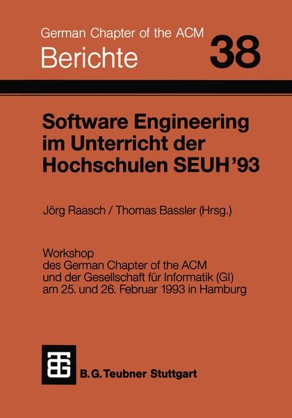 Produktbild: Software Engineering im Unterricht der Hochschulen SEUH &rsquo;93