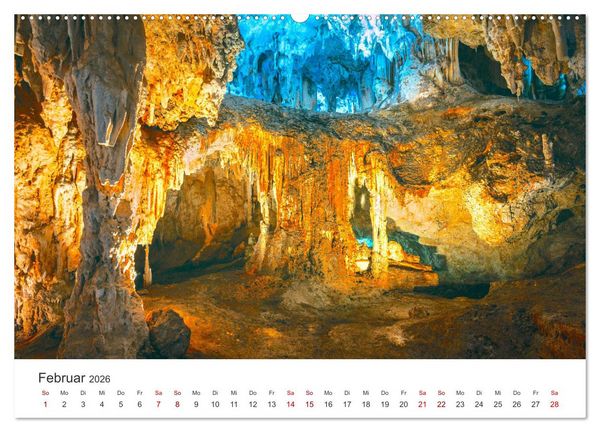 Produktbild: H&ouml;hlen - Eine Abenteuerreise ins Unbekannte. (hochwertiger Premium Wandkalender 2026 DIN A2 quer), Kunstdruck in Hochglanz