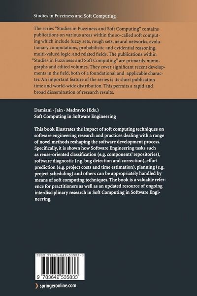 Produktbild: Soft Computing in Software Engineering