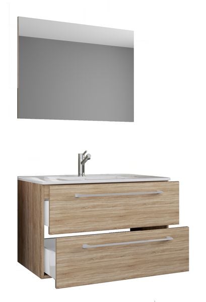 3-tlg. Waschplatz Waschtisch Badinos Schublade SP