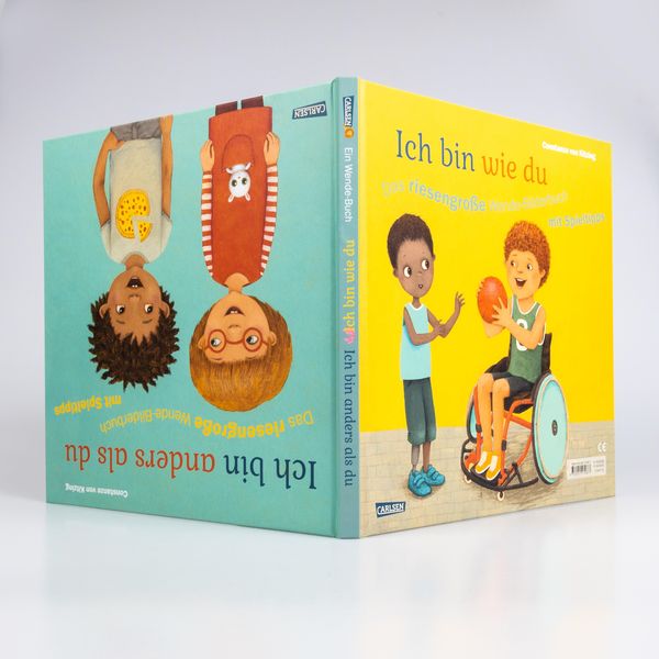 Produktbild: Ich bin anders als du &ndash; Ich bin wie du: Das riesengro&szlig;e Wende-Bilderbuch mit Spieltipps