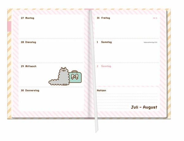 Produktbild: Pusheen 17-Monats-Kalenderbuch A5 2027 - 17 Monate. Von August 2026 bis Dezember 2027