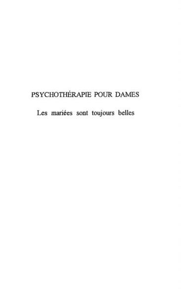 Produktbild: Psychotherapie Pour Dames
