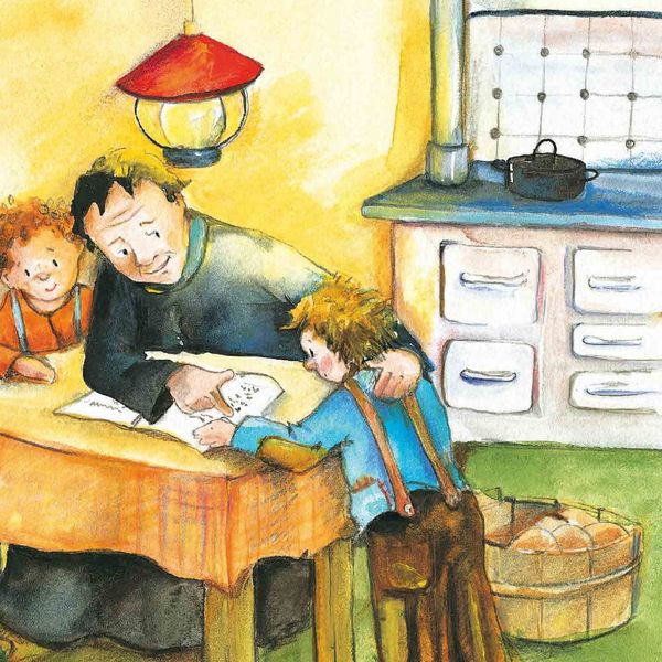 Produktbild: Don Bosco und die Spatzen. Mini-Bilderbuch.