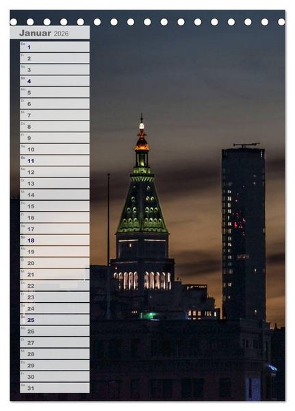 Produktbild: New York - Manhattan (Tischkalender 2026 DIN A5 hoch), CALVENDO Monatskalender
