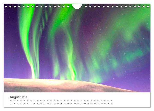 Produktbild: Nordlichter - ein beeindruckendes Schauspiel. (Wandkalender 2026 DIN A4 quer), CALVENDO Monatskalender