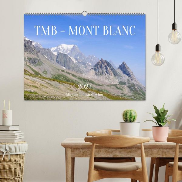 Produktbild: TMB - Mont Blanc (Wandkalender 2027 DIN A2 quer), CALVENDO Monatskalender