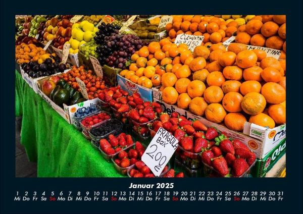 Produktbild: Obstkalender 2025 Fotokalender DIN A4