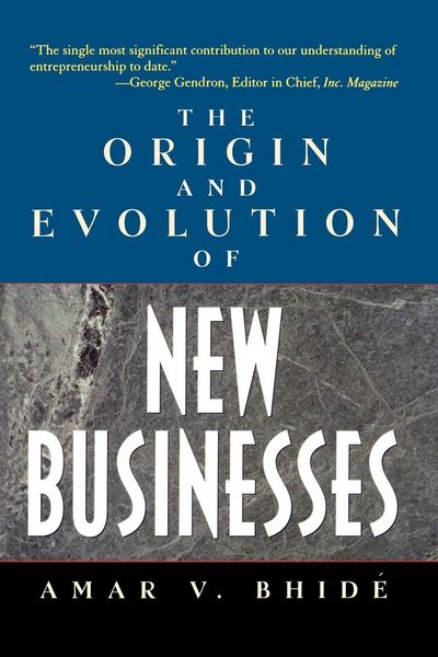 Produktbild: The Origin and Evolution of New Businesses
