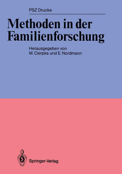 Produktbild: Methoden in der Familienforschung