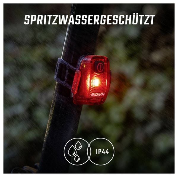 Produktbild: Sigma Fahrrad-R&uuml;cklicht HIRO 10 Akkubetriebenes LED-Leuchtmittel akkubetrieben