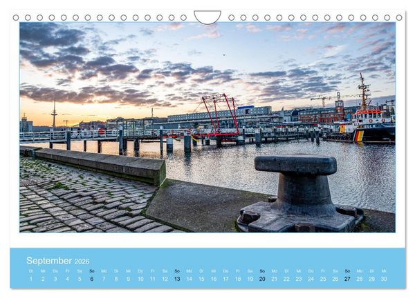 Produktbild: Kiel: Maritime Impressionen (Wandkalender 2026 DIN A4 quer), CALVENDO Monatskalender