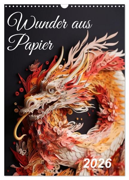 Produktbild: Wunder aus Papier (Wandkalender 2026 DIN A3 hoch), CALVENDO Monatskalender