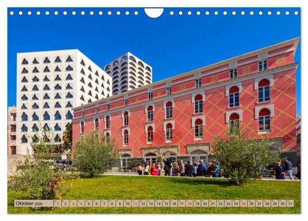 Produktbild: Tirana - Herz Albaniens (Wandkalender 2026 DIN A4 quer), CALVENDO Monatskalender
