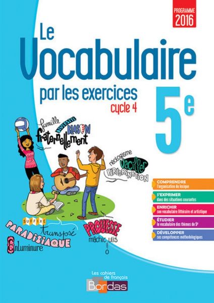 Produktbild: Le vocabulaire par les exercices 5e, cycle 4 : programme 2016