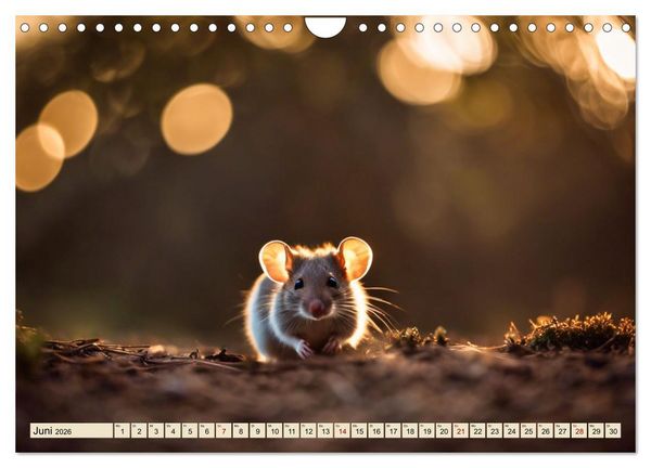Produktbild: Heimische Tiere im Mondlicht (Wandkalender 2026 DIN A4 quer), CALVENDO Monatskalender