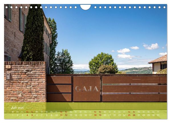 Produktbild: Barolo und Barbaresco (Wandkalender 2026 DIN A4 quer), CALVENDO Monatskalender