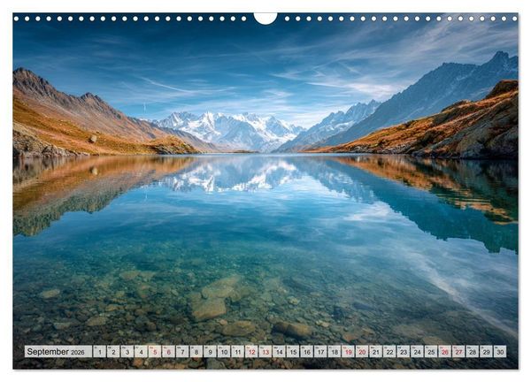 Produktbild: Die Sprache der Gipfel (Wandkalender 2026 DIN A3 quer), CALVENDO Monatskalender