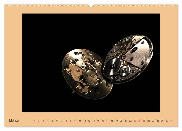 Produktbild: Uhr-Werk-Kunst (hochwertiger Premium Wandkalender 2026 DIN A2 quer), Kunstdruck in Hochglanz