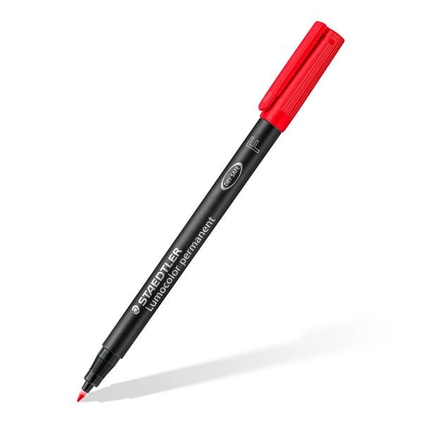 Produktbild: STAEDTLER Universalstift Lumocolor® permanent F, 2er Set blau/schwarz