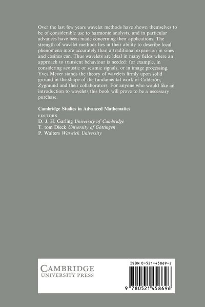 Produktbild: Wavelets and Operators