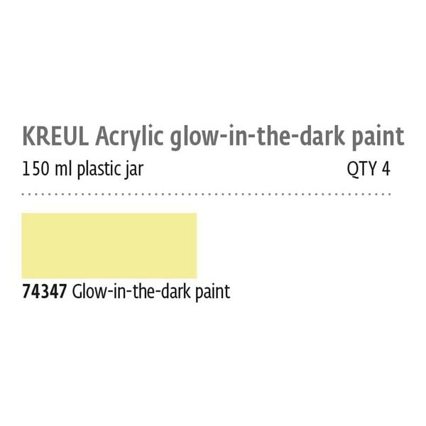 Produktbild: KREUL Acryl Nachtleuchtfarbe 150 ml