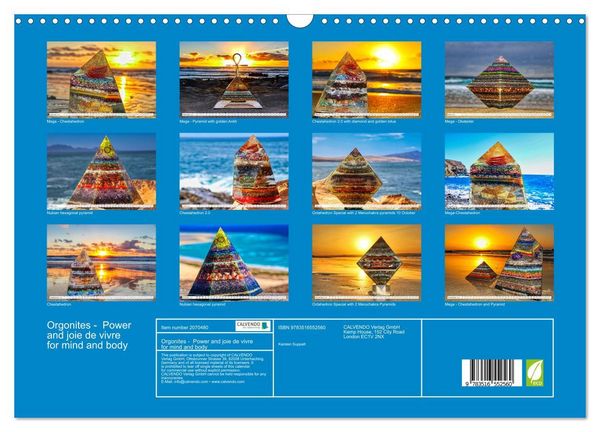Produktbild: Orgonites - Power and joie de vivre for mind and body (Wall Calendar 2026 DIN A3 landscape), CALVENDO 12 Month Wall Calendar