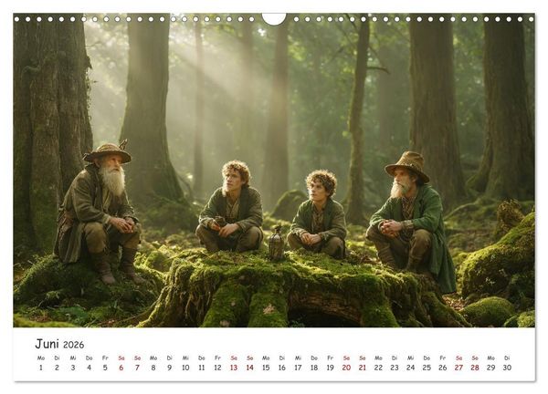 Produktbild: Keltische Legenden - Die kleinen Wesen der Natur (Wandkalender 2026 DIN A3 quer), CALVENDO Monatskalender