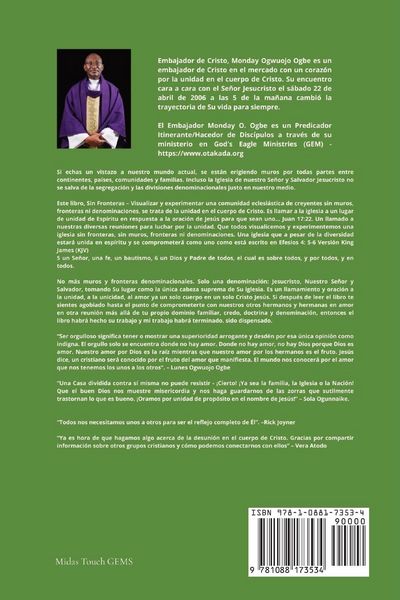 Produktbild: Sin fronteras Env isioning y vive una comunidad de creyentes Iglesia sin muros, fronteras y denominaciones
