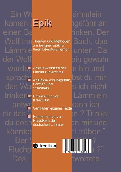 Produktbild: Arbeitsbl&auml;tter Literatur - Epik