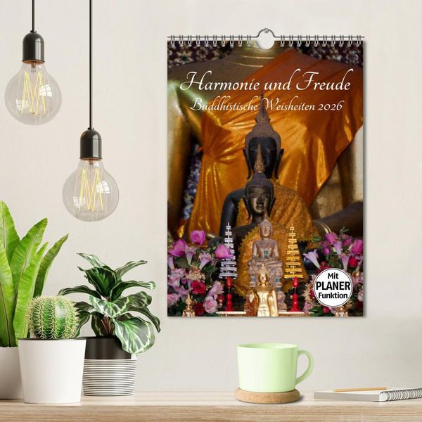 Produktbild: Harmonie und Freude Buddhistische Weisheiten 2026 (Wandkalender 2026 DIN A4 hoch), CALVENDO Monatskalender