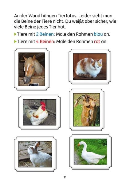 Produktbild: Mathe 1. Klasse &Uuml;bungsheft - Mathe auf dem Bauernhof