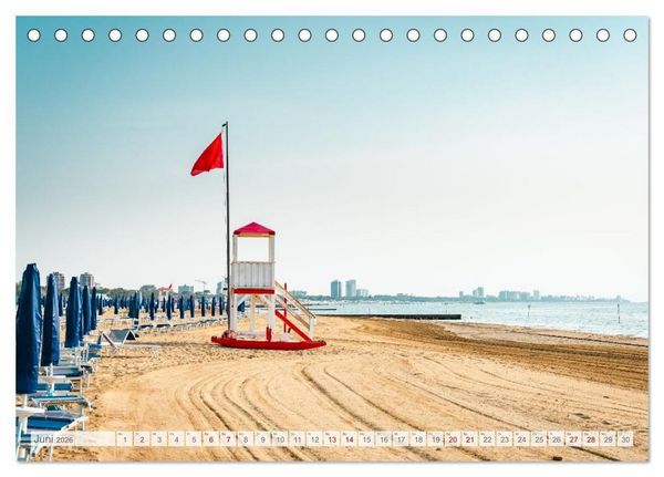 Produktbild: Lignano in Italien. Sommer Strand und Meer (Tischkalender 2026 DIN A5 quer), CALVENDO Monatskalender