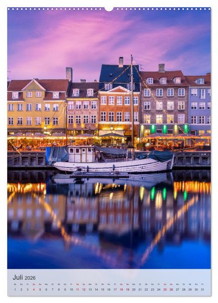 Produktbild: KOPENHAGEN Idylle und Historie (Wandkalender 2026 DIN A2 hoch), CALVENDO Monatskalender